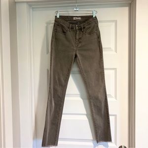 Madewell 9" High Rise Skinny Jeans Gray Size 25